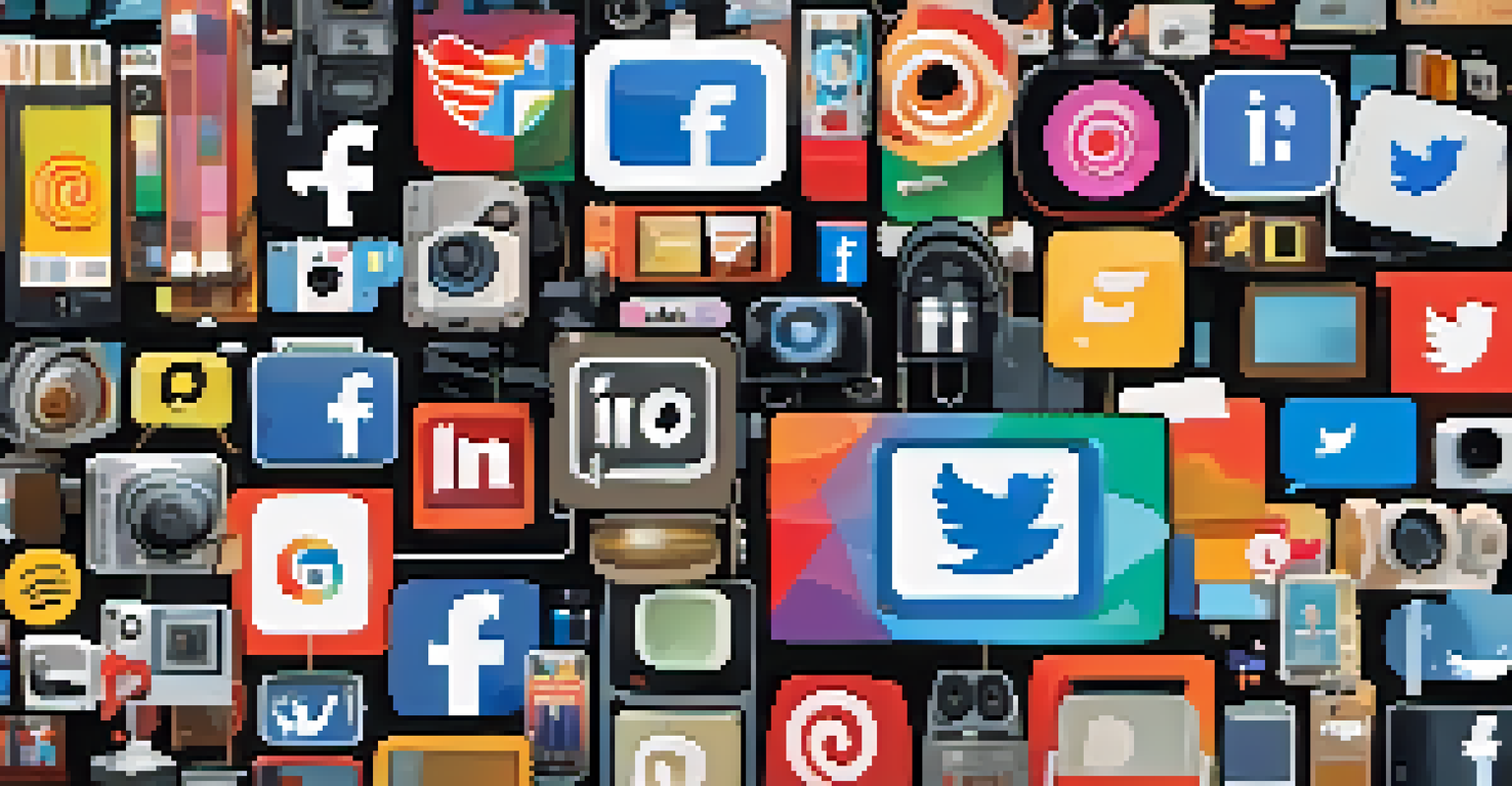 A collage of smartphones showing film reviews, symbolizing the influence of social media on film criticism.