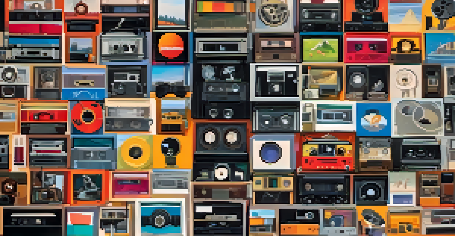 A colorful montage representing different film genres at the Sundance Film Festival, including animation, documentaries, and comedies.