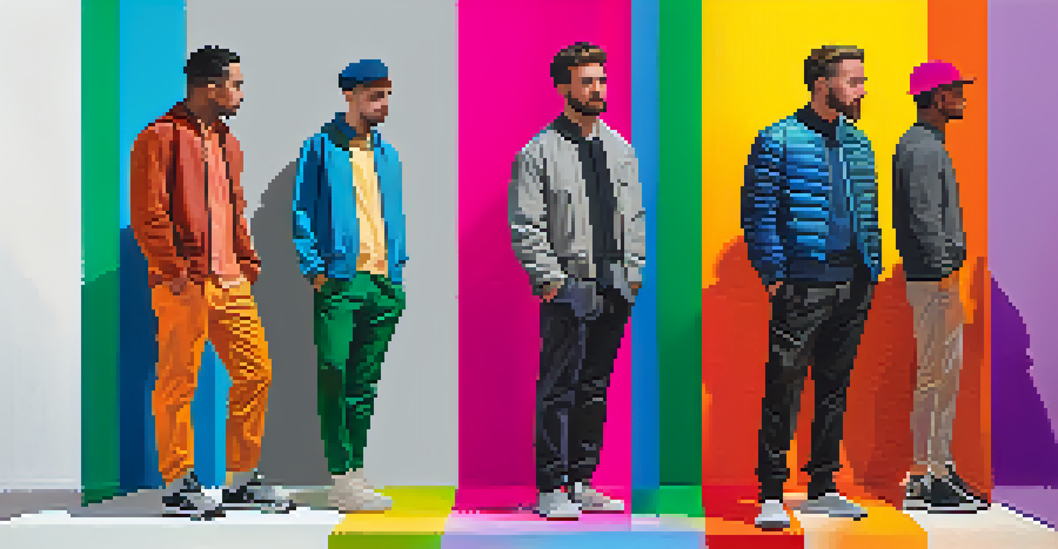 An illustration of a character's evolution from muted colors to vibrant ones, set against a transitioning background from grey to colorful, symbolizing growth.
