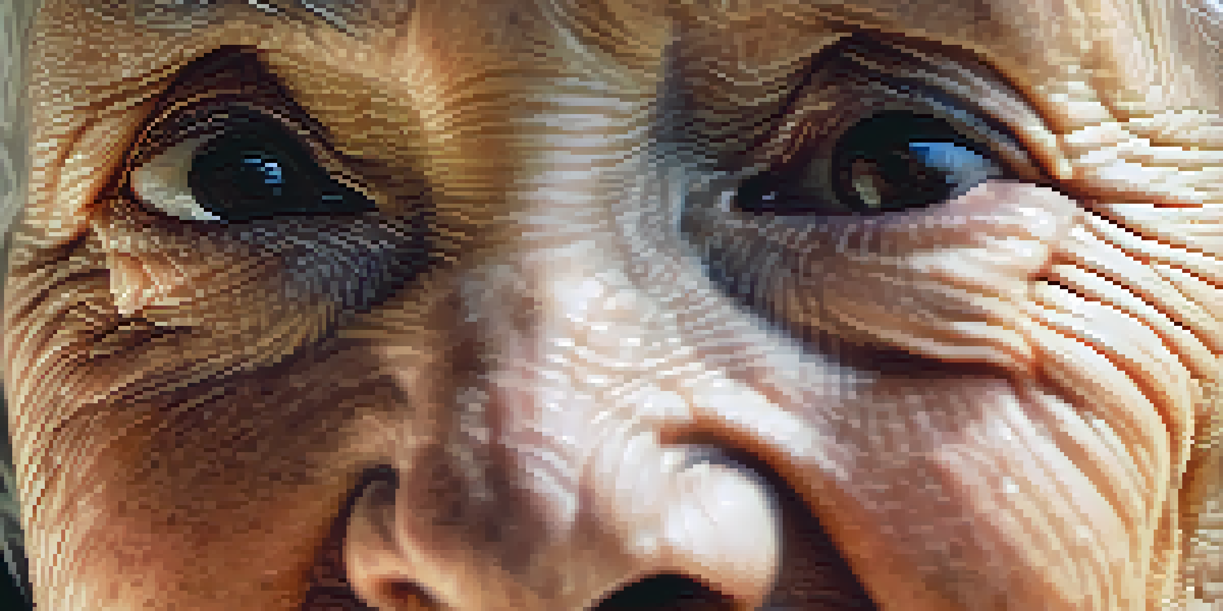 A close-up of an elderly woman's face highlighting her wrinkles and expressions, illuminated by soft lighting.