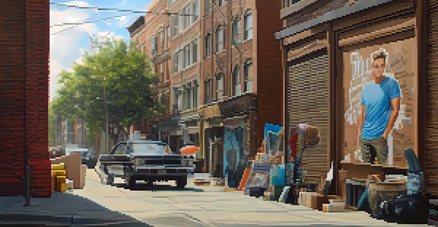 A modern indie film set with everyday items as props, showcasing creativity and storytelling.