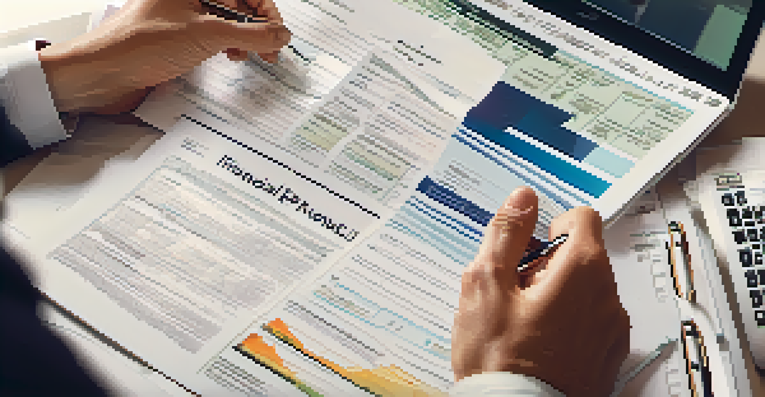 A close-up of hands holding financial documents related to film production.