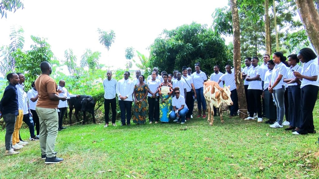 After honoring victims at Ntarama Memorial, DNR Partners donate cows to Genocide survivors