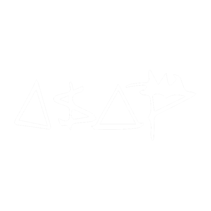 Stylized white outlines spelling 'A$AP', using triangles for the A's and a dollar sign for the S.