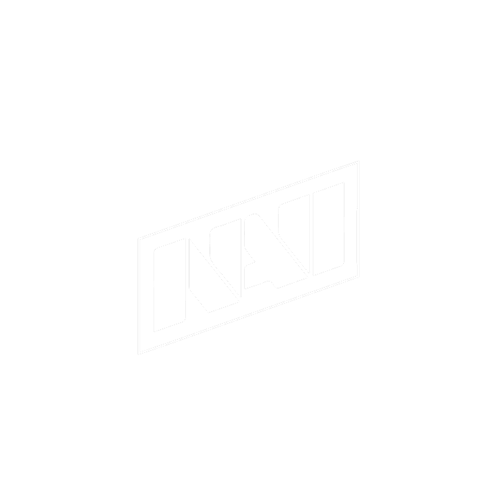 Faint white outline of the stylized "NAVI" logo.