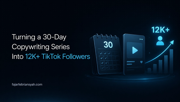 Turning a 30-Day Copywriting Series Into 12K+ TikTok Followers