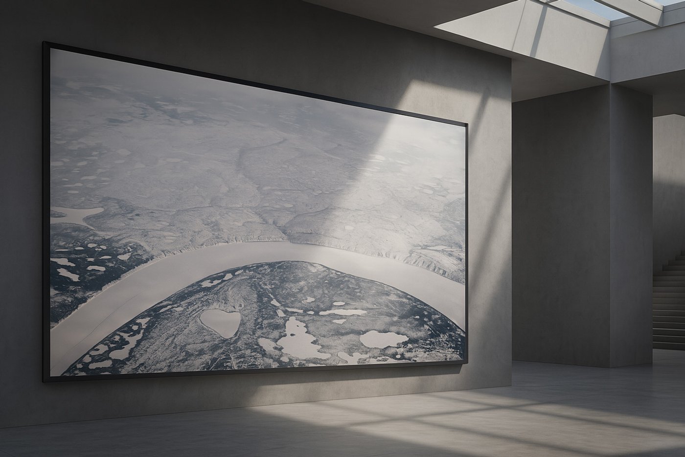 Between Two Worlds — abstract landscape photograph by Olivier Staub