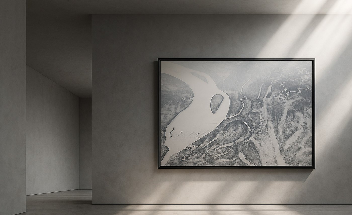 Split Flow — abstract landscape photograph by Olivier Staub