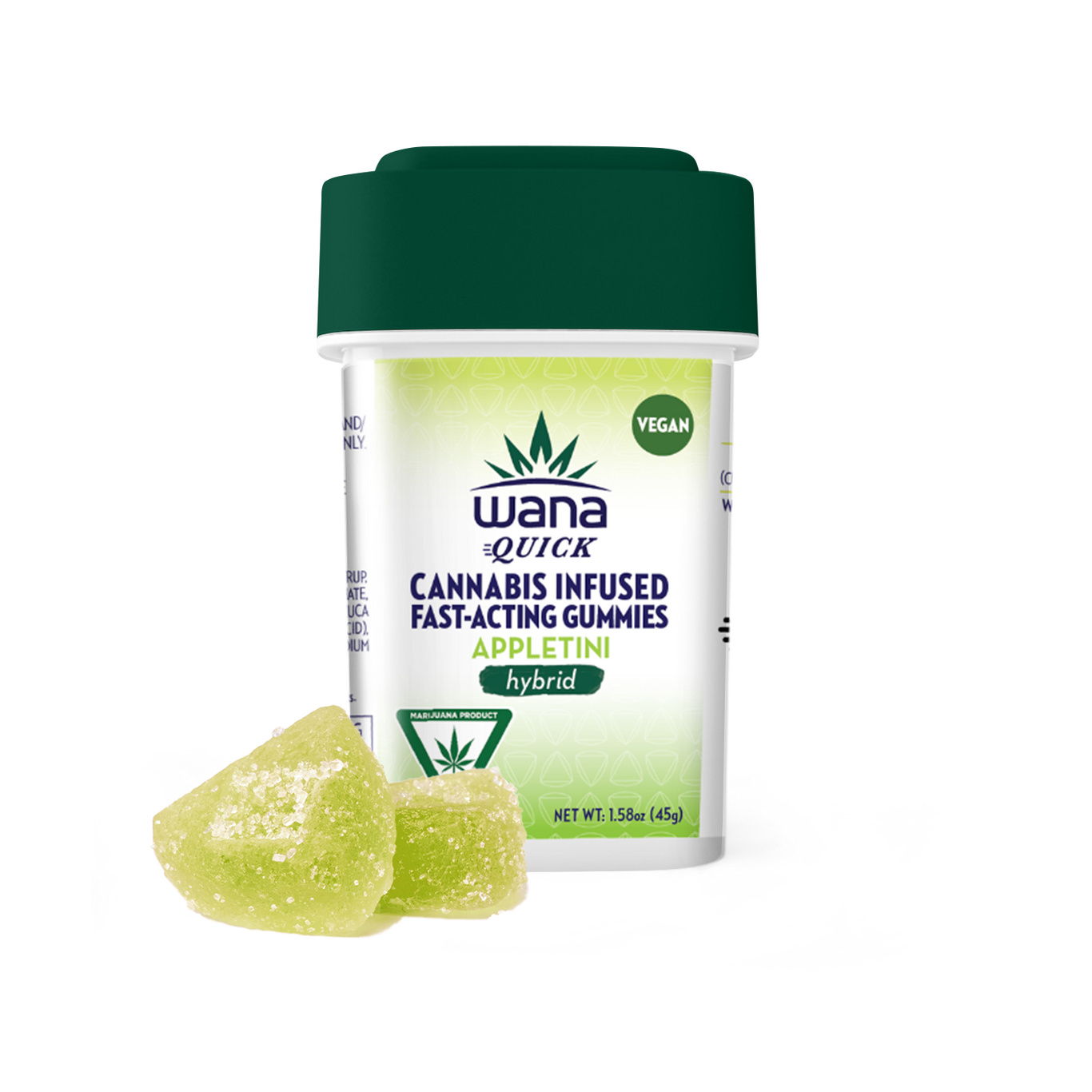 Appletini Hybrid Wana Quick Gummies