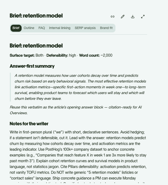 Content brief
