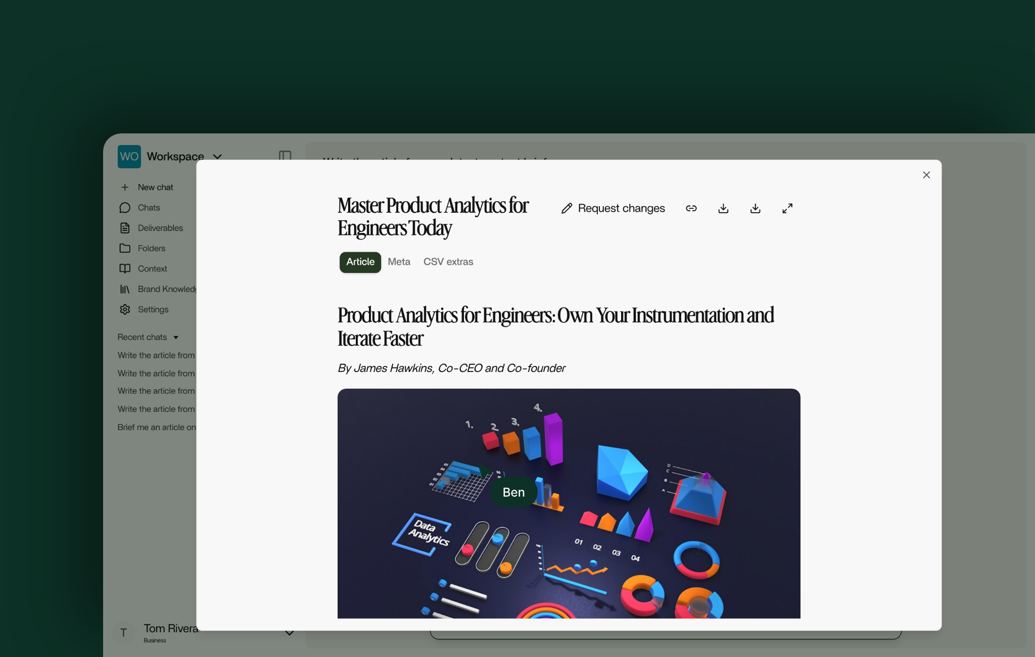 Article: The deliverable