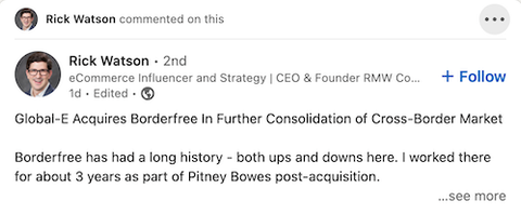Rick Watson influencers post