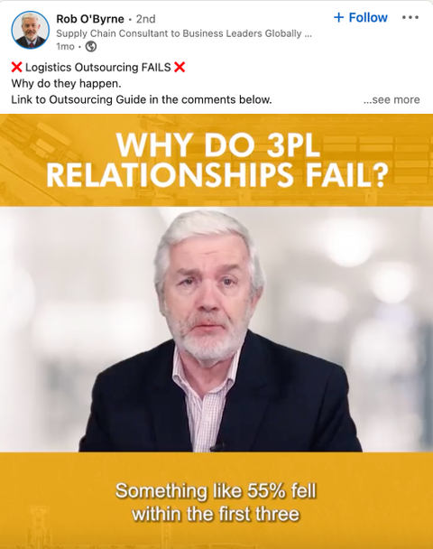 Rob O'Byrne - 51 Supply Chain Influencers Blog