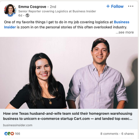 Emma Cosgrove - 53 Supply Chain Influencers Blog