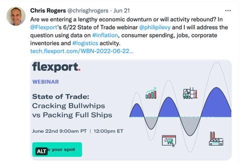 Chris Rogers Flexport - 55 Supply Chain Influencers Blog