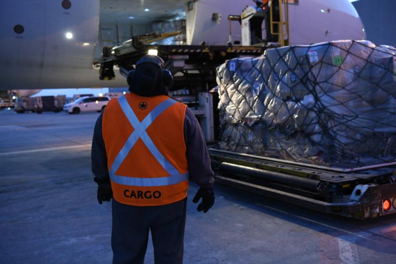 Air Canada Shipment to Warsaw for Ukraine refugees