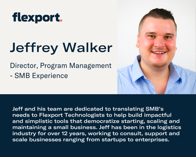 Jeffrey Walker — Flexport author card