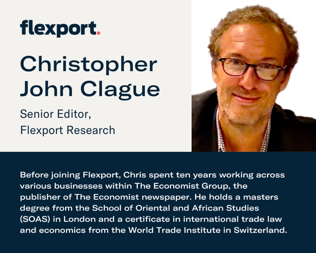 Chris Clague — Flexport author card