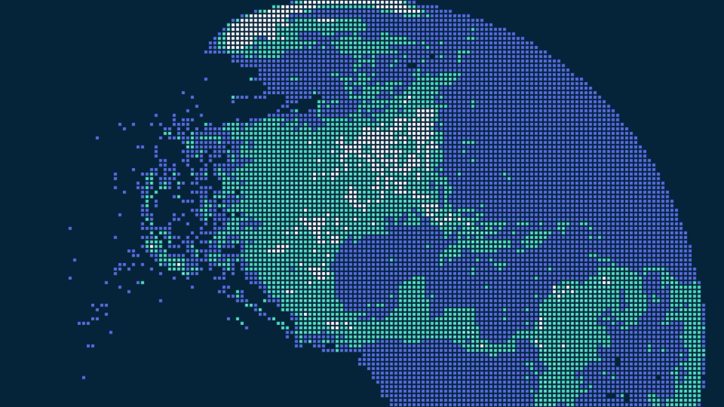 Pixelated earth
