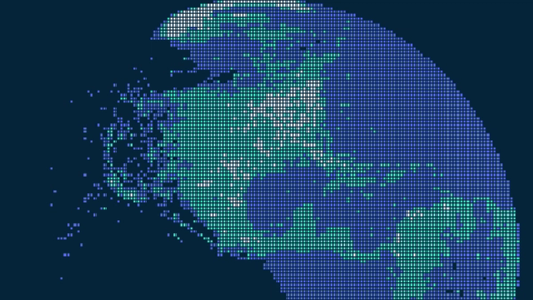Pixelated earth