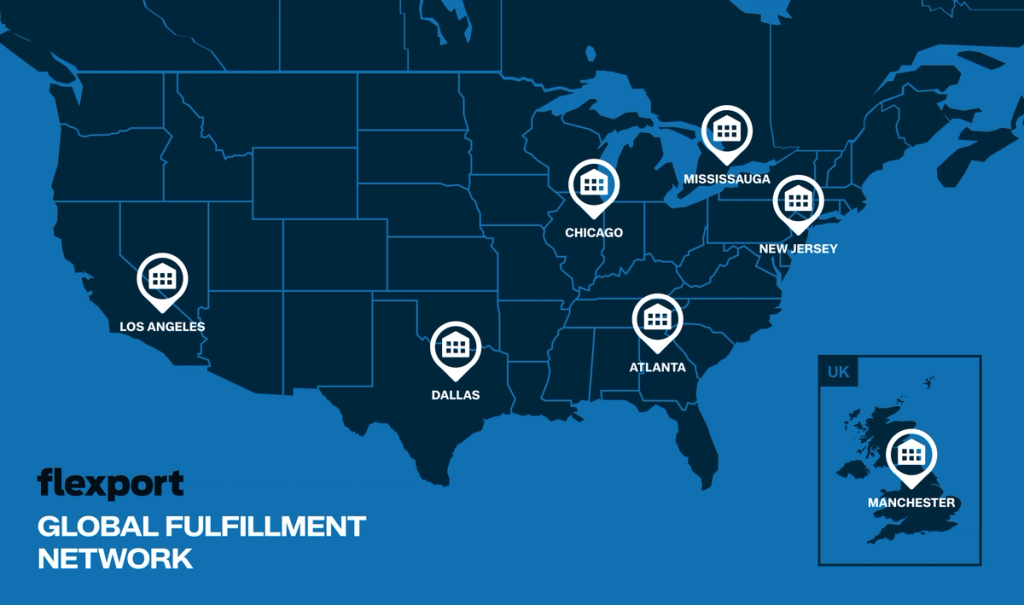 Flexport Global Fullment Network Map