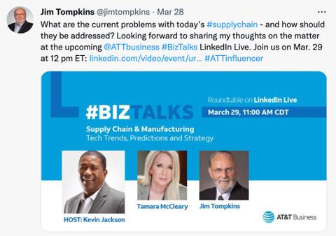 Jim Tompkins influencers post