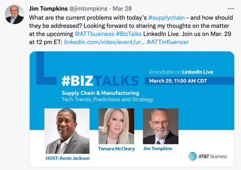 Jim Tompkins influencers post
