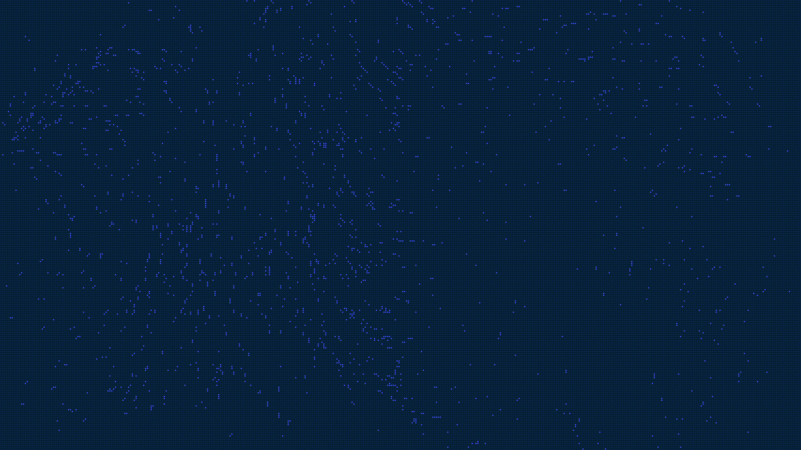 Faint dotted world map on a dark navy background
