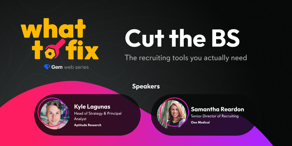 WTF in Recruiting: Cut the BS (bulky stack), recruiting tools you actually need.