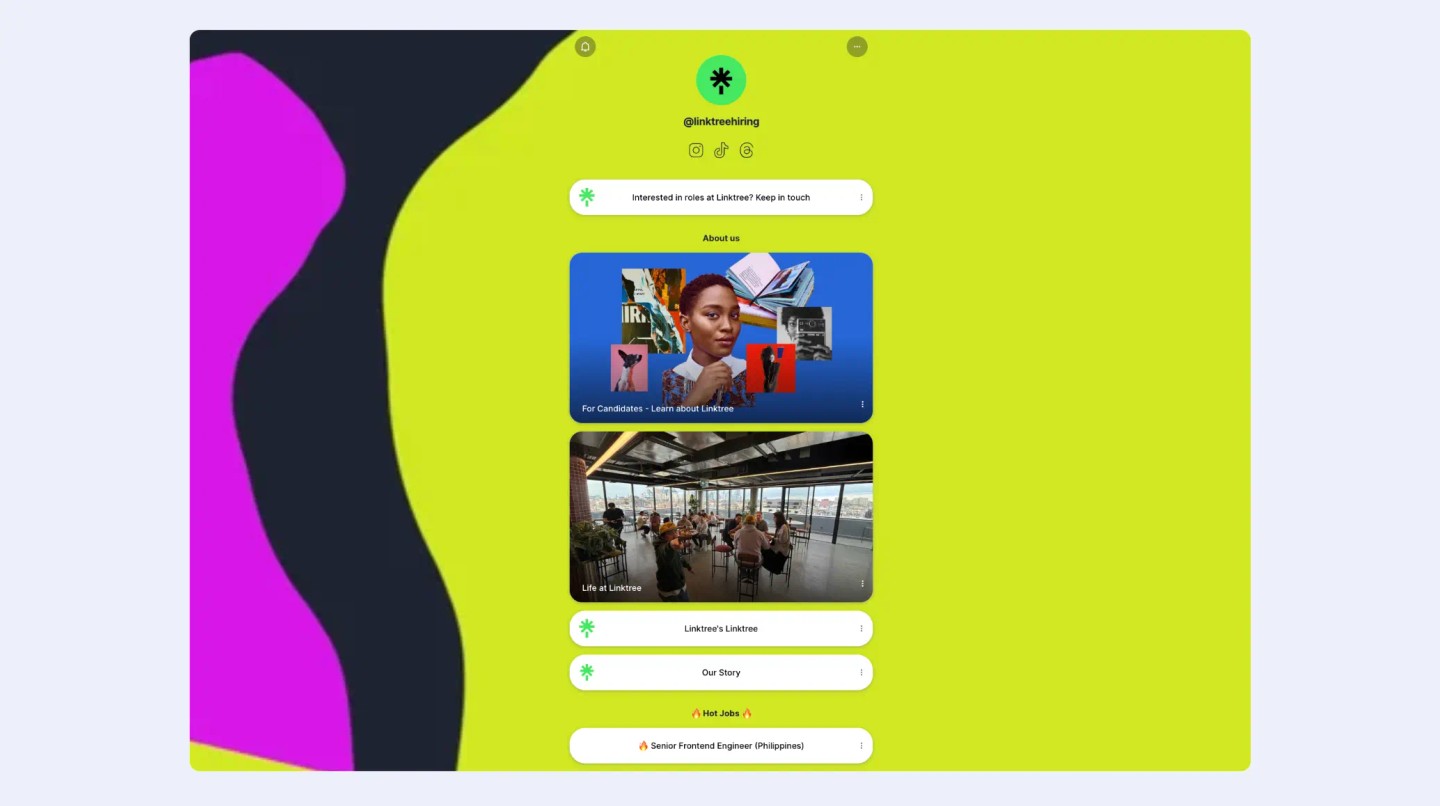 Linktree hiring