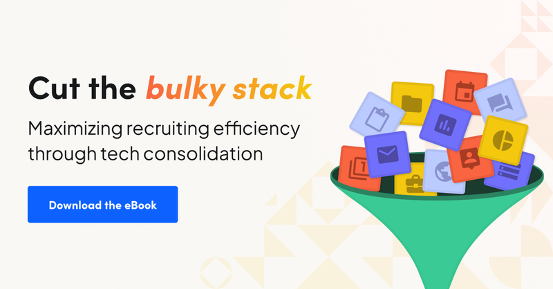 Cut the bulky stack - Managing recruiting efficiency through tech consolidation