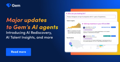 Major updates to Gem's AI agents: AI Rediscovery, AI Talent Insights, and more