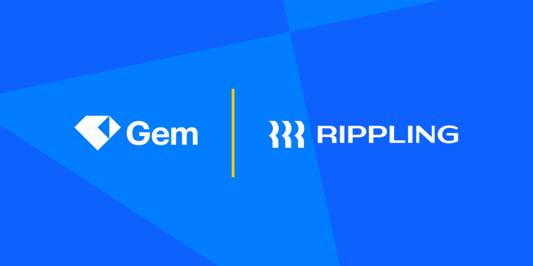 Gem announces CRM+ATS Partnership with Rippling