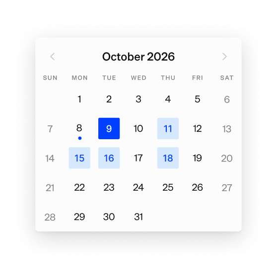 Candidate Self Scheduling