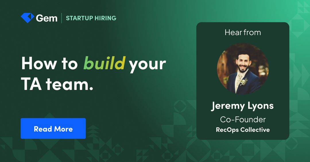 How to build your TA team