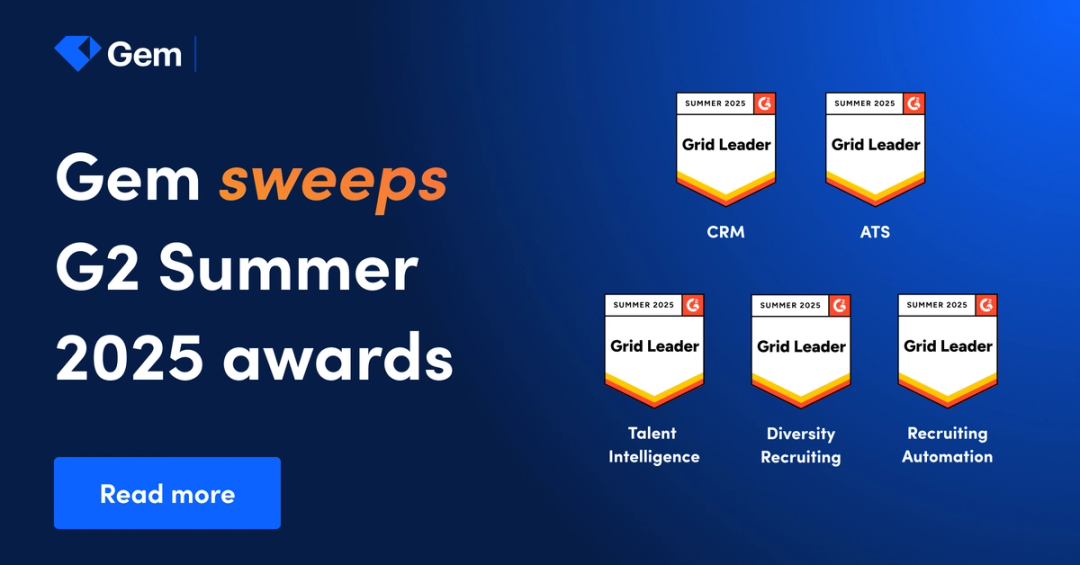 Gem wins 23 G2 Summer 2025 awards