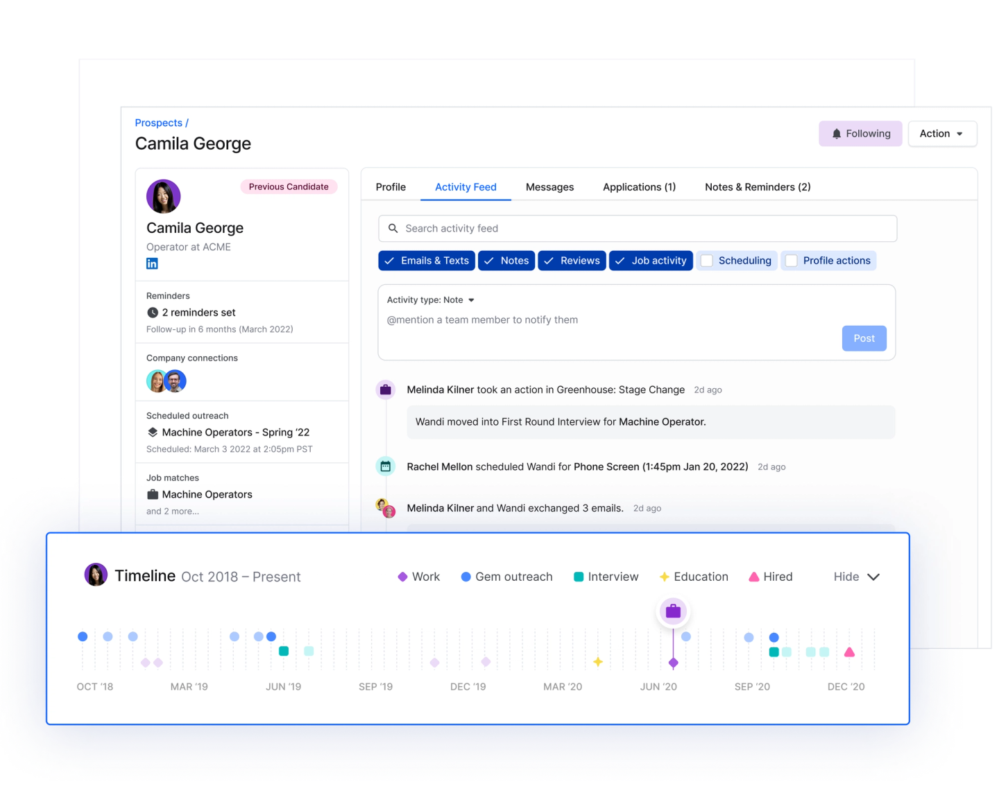 CRM + Career Sites Profile
