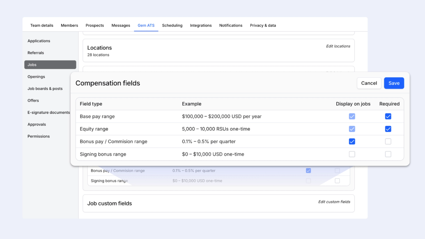 Nov 2025 - Job compensation fields