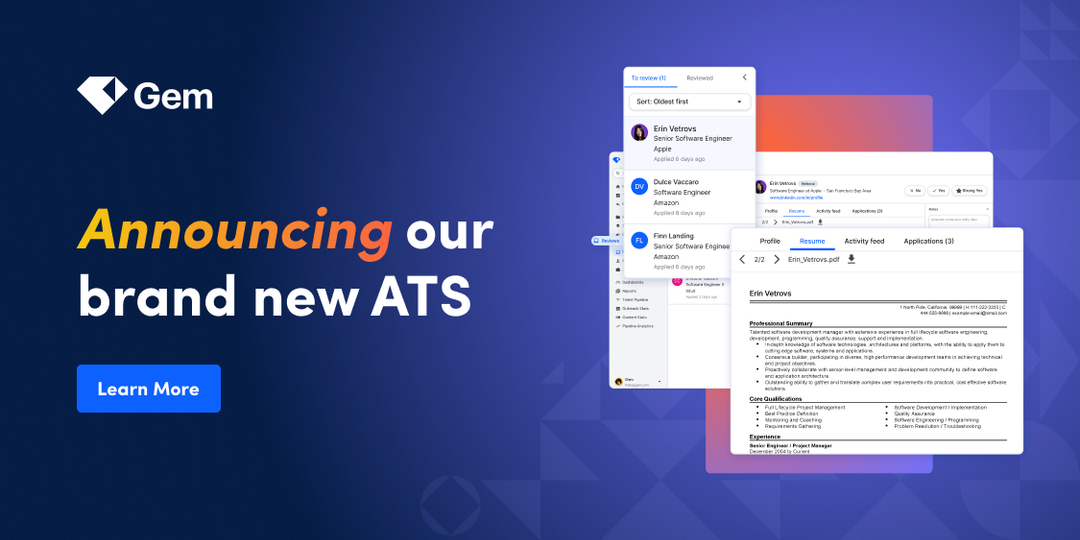 Announcing Gem ATS