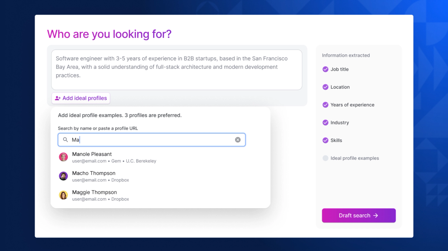 AI Sourcing Ideal Profiles Dec 2025