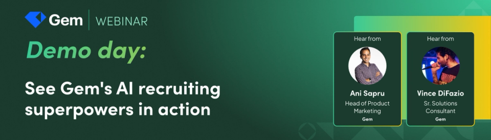 Demo day: See Gem's AI recruiting superpowers in action