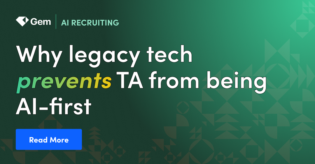 Why legacy tech prevents TA from being AI-first