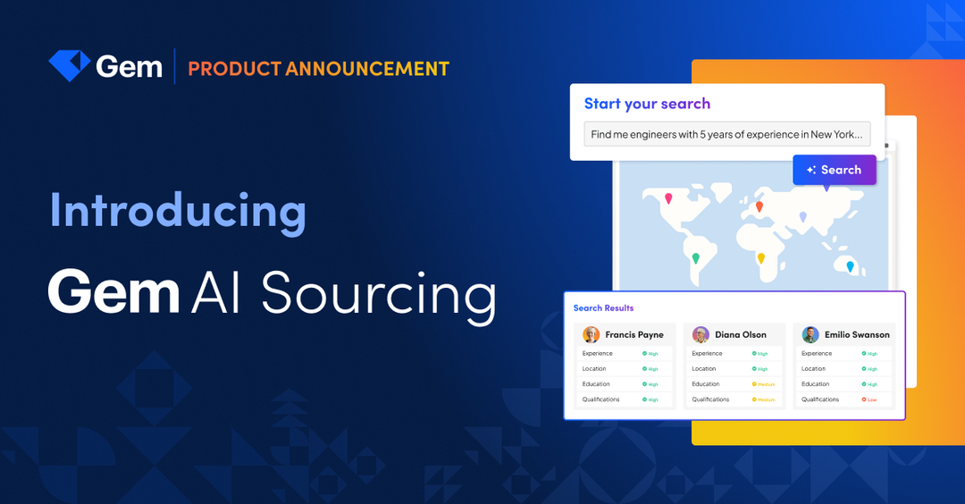 Introducing Gem AI Sourcing: Discover your next hire faster
