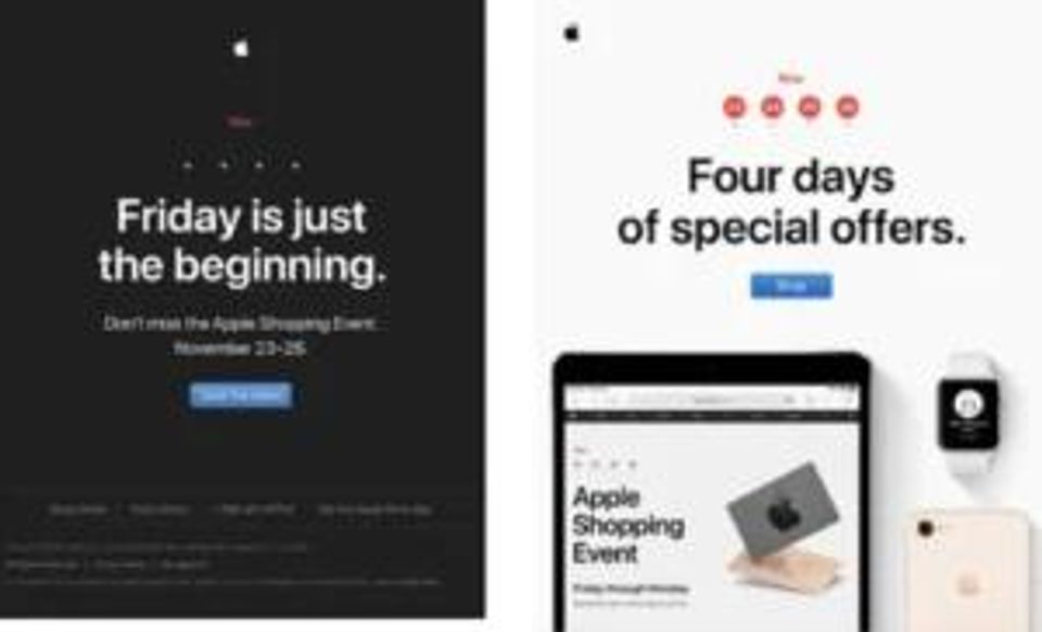 Apple Black Friday Marketing Campaign