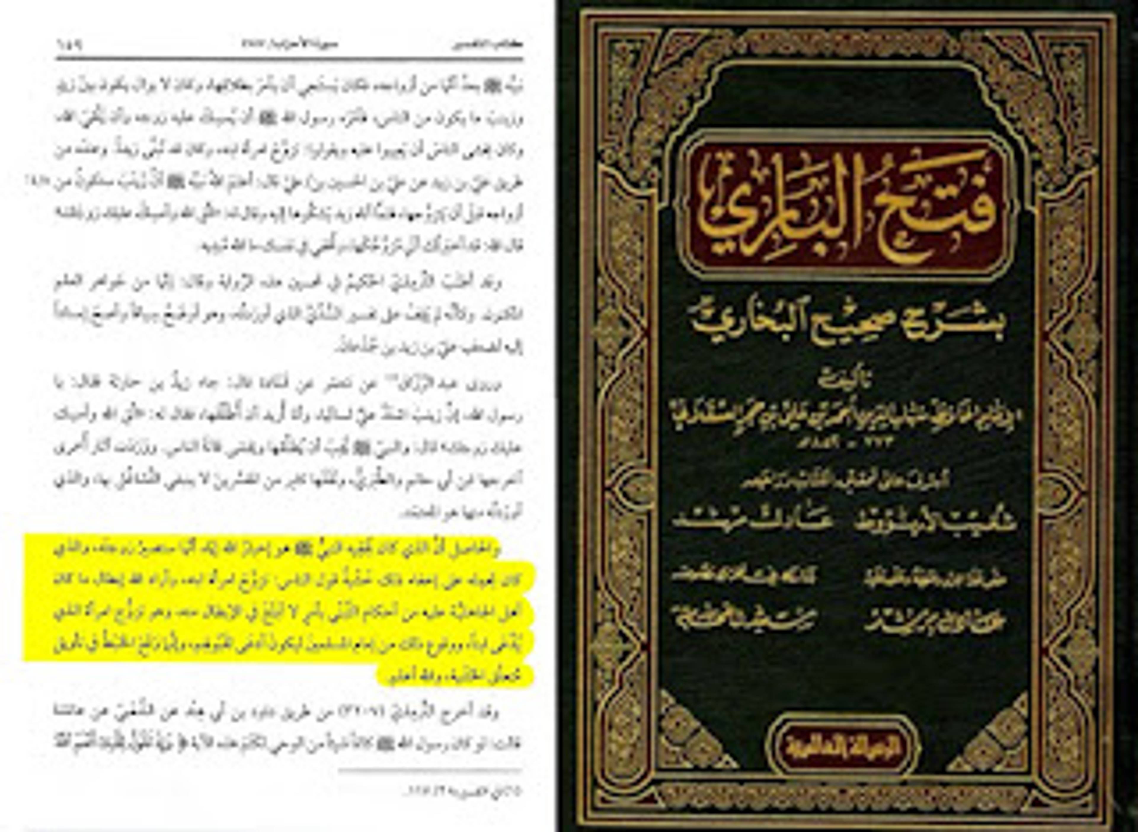 وهناك آثار اخرى أخرجها أبي حاتم والطبري ونقلها كثير من المفسرين لا ينبغي التشاغل بها والذي اوردته منها هو الصحيح ... والحاصل إن الذي كان يخفيه النبي هو إخبار الله إياه انها ستصير احدى زوجاته والذي كان يحمله على إخفاء ذلك خشية قول الناس تزوج إمرأة ابنه من التبني