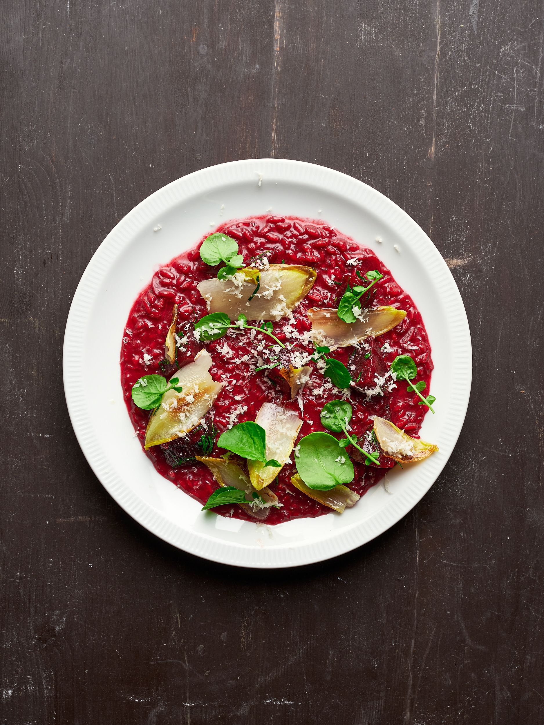Rødbetrisotto med endive