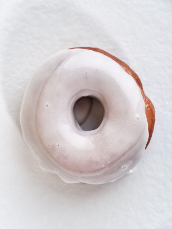 Hvit glasur til donut