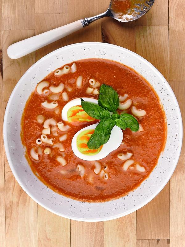 Tomatsuppe med bønner