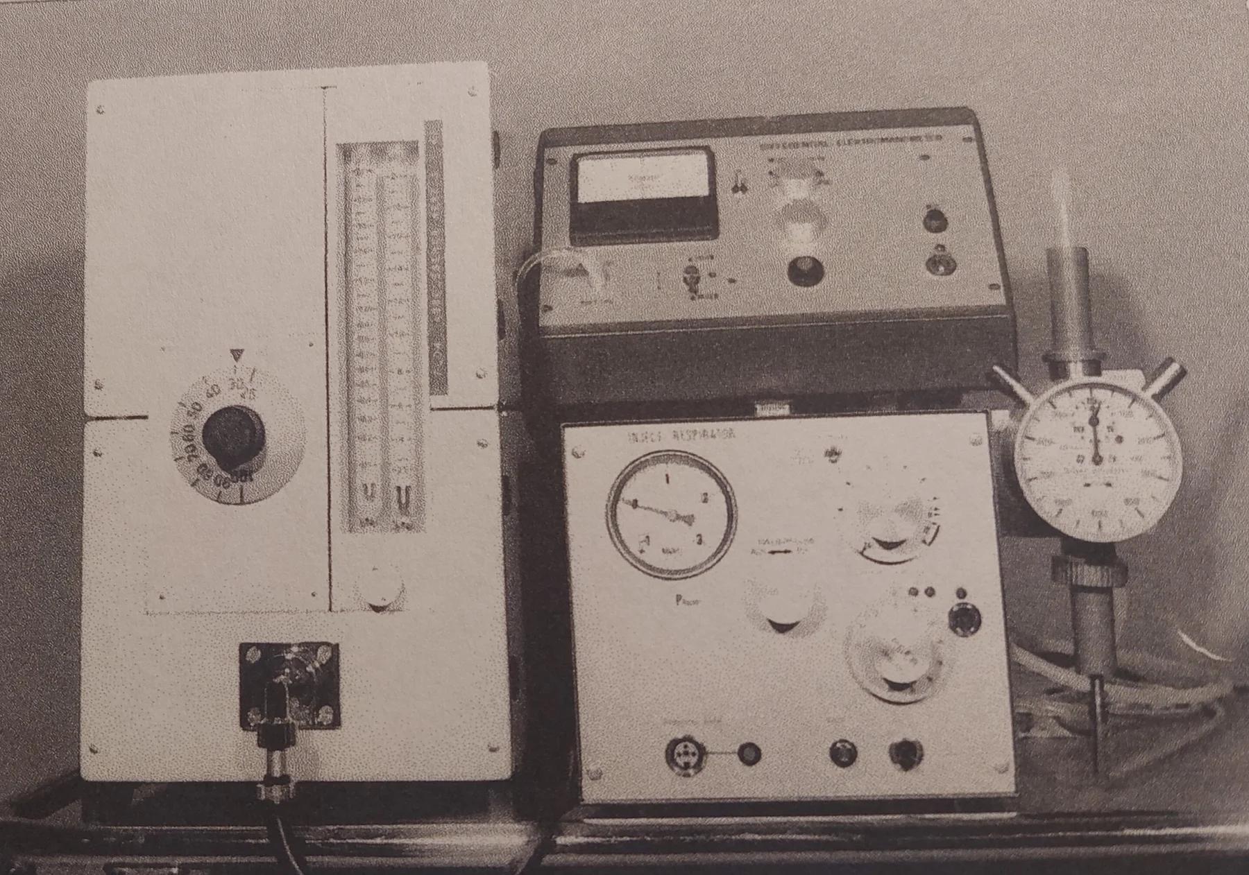 Ventilator developed with Mr Pedersen for thin intubation tubes.