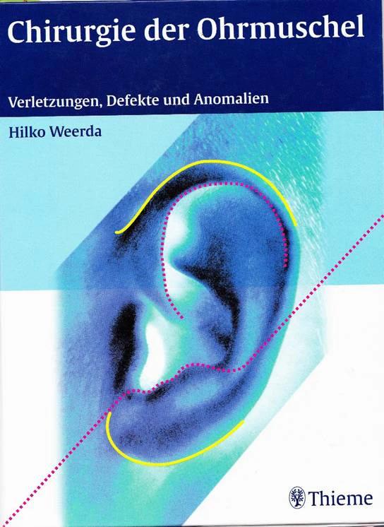 German cover of the book Chirurgie der Ohrmuschel.